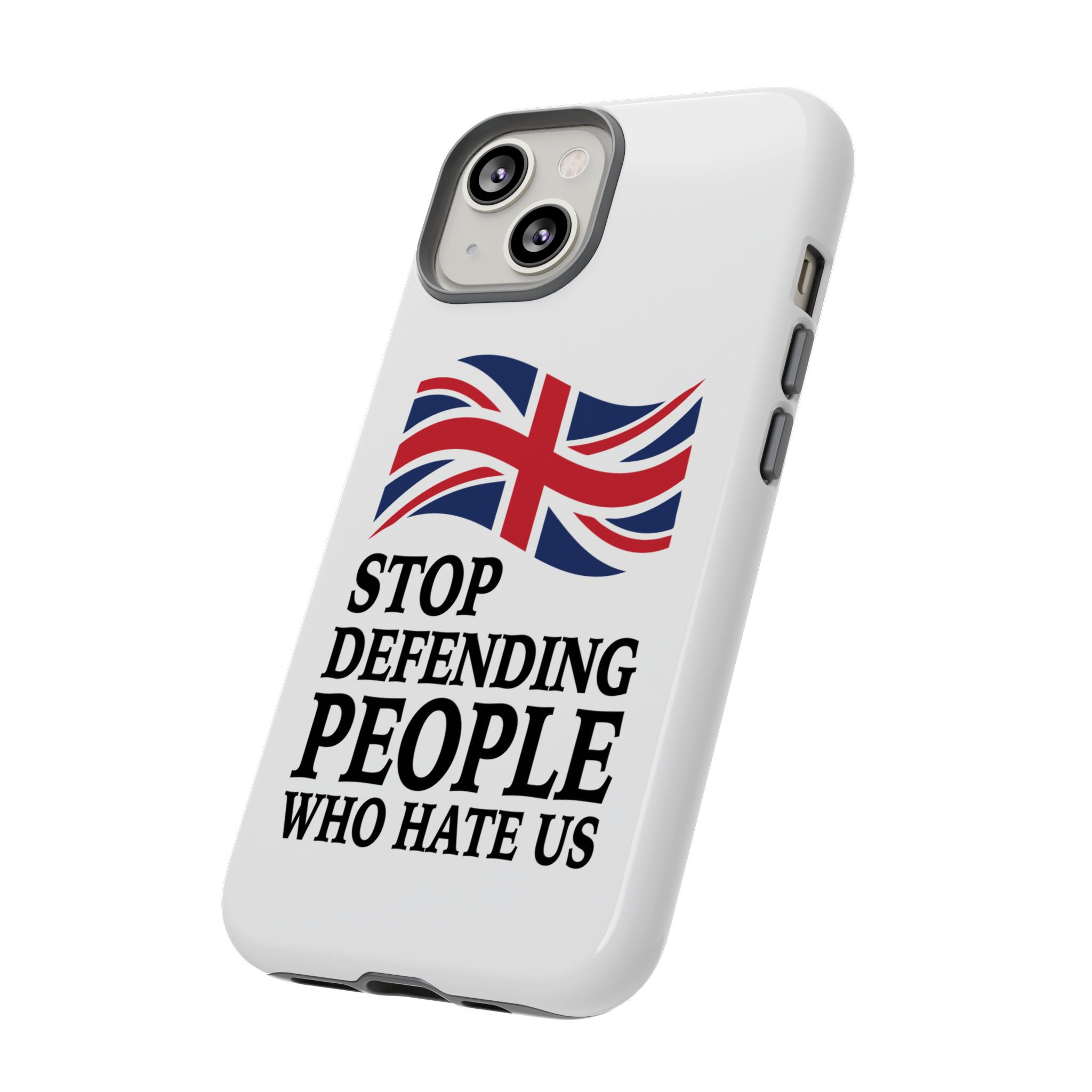 Fun British iPhone Case - Stop Defending | British Pride Collection