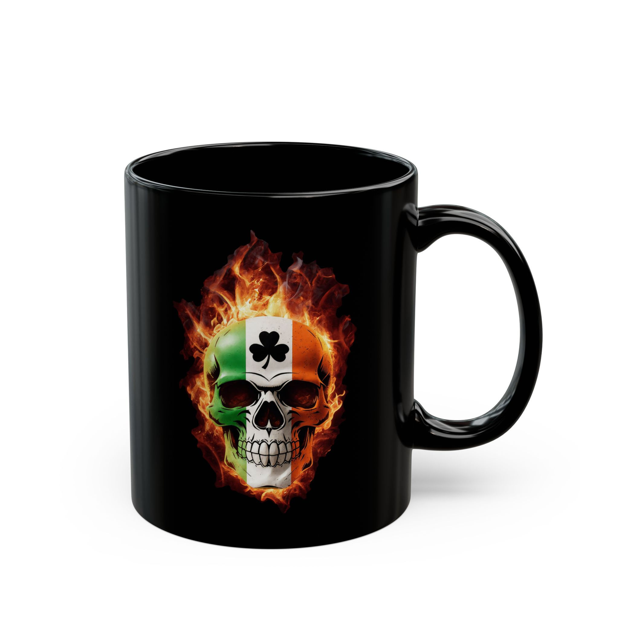 Burning Skull Tricolour | Irish Patriots