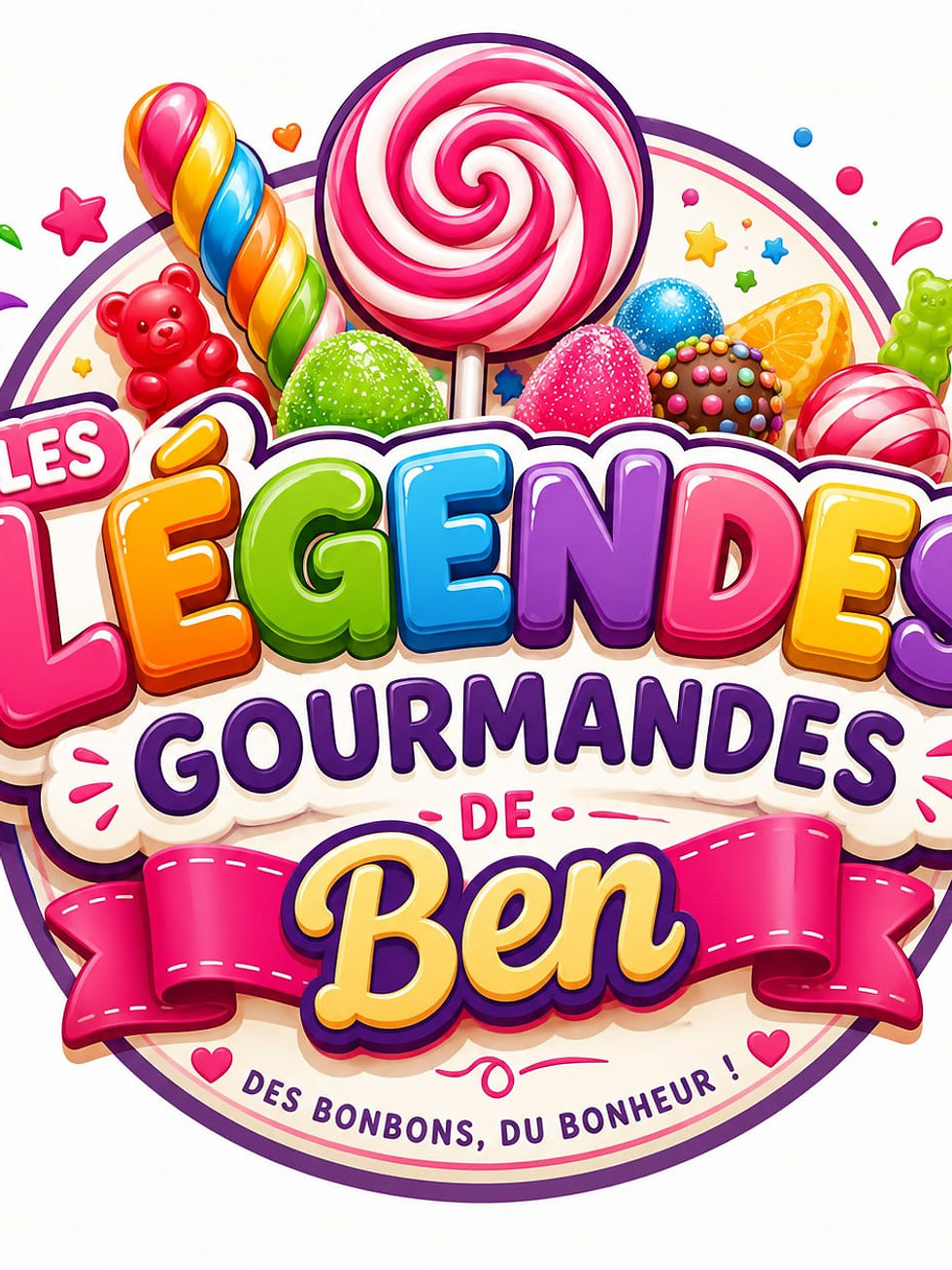 Nouveau logo coloré Les Légendes Gourmandes de Ben