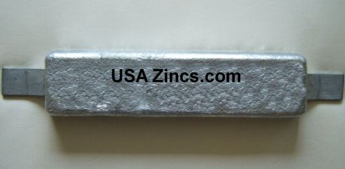 W-12 Weld-On Zinc Hull Anode