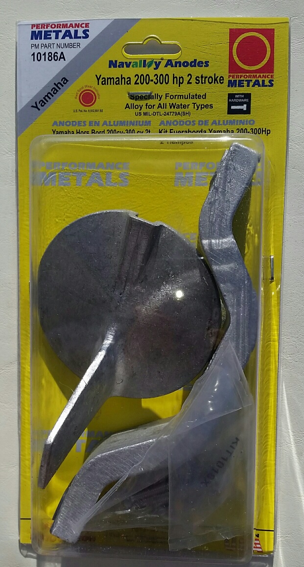 Yamaha 200-300 HP 2 Stroke Aluminum Anode Kit 