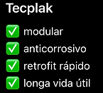 Vantagens Tecplak sobre outros sistemas