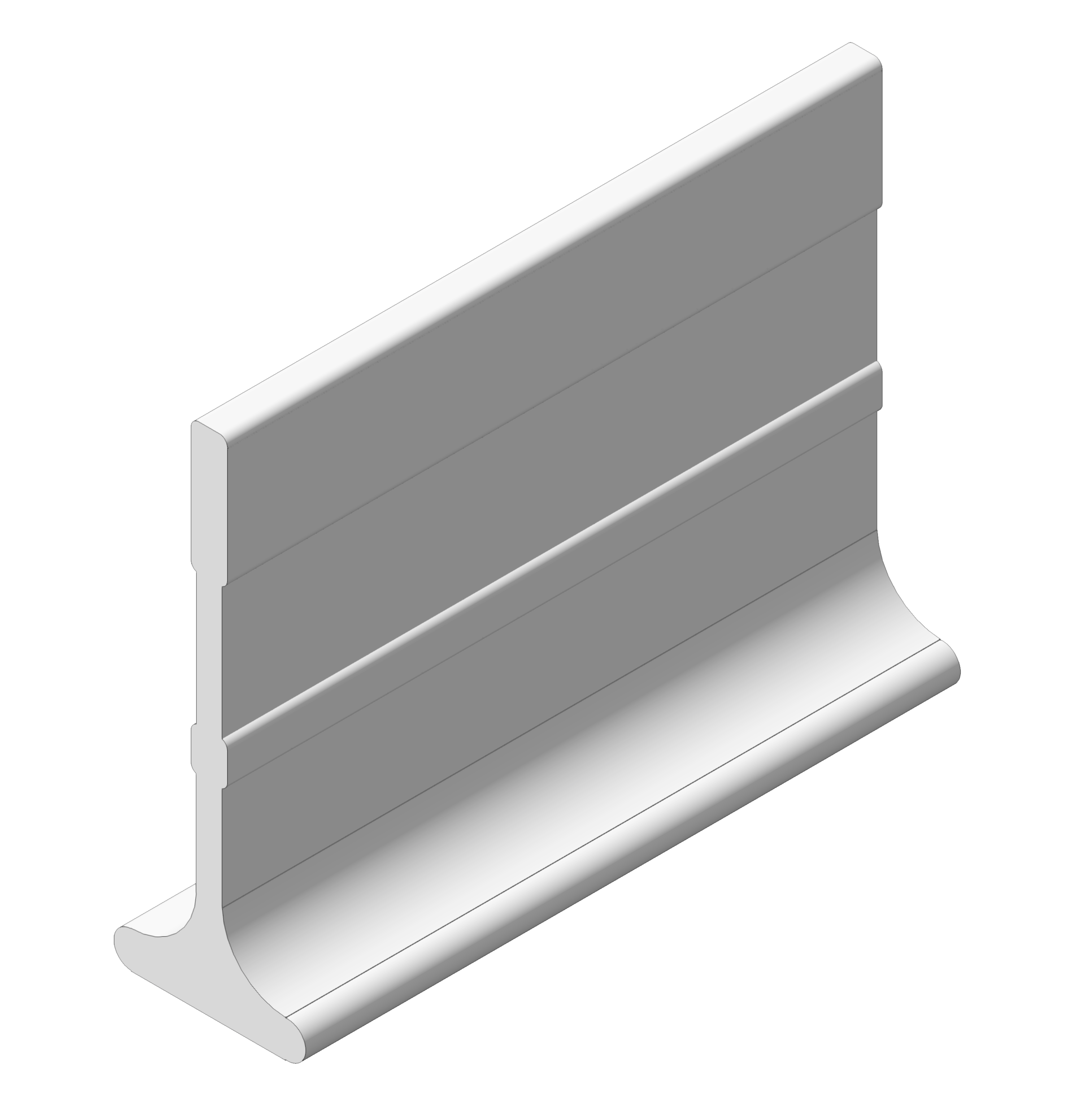 Suporte de Piso em PRFV 70x25mm