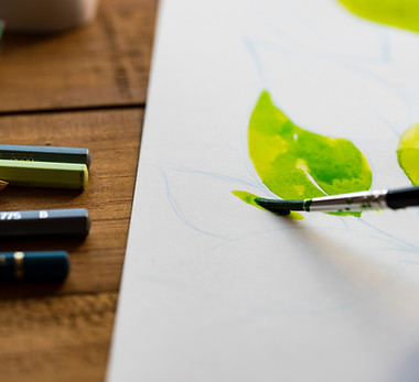 Processus d'illustration de feuilles