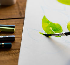 Processus d'illustration de feuilles
