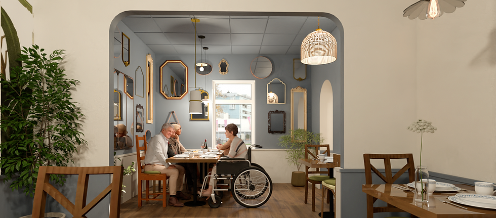 noir nacré architecture d'intérieur lyon médico social médico-social design 3D décoration rénovation france paris