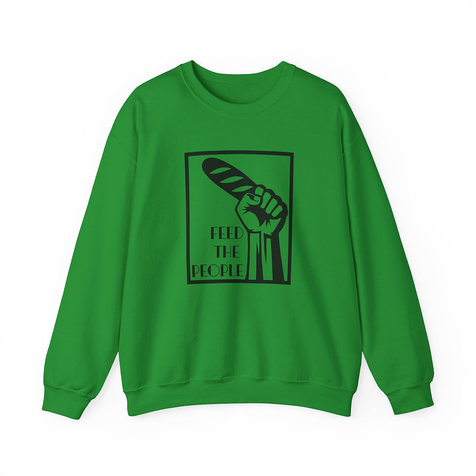 Thumbnail: Feed The People Graphic - Unisex Heavy Blend™ Crewneck Sweatshirt