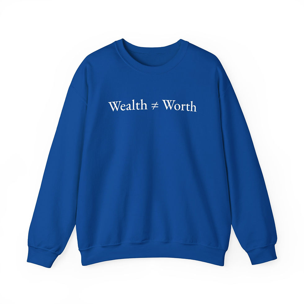 Thumbnail: Wealth ≠ Worth - Unisex Heavy Blend™ Crewneck Sweatshirt