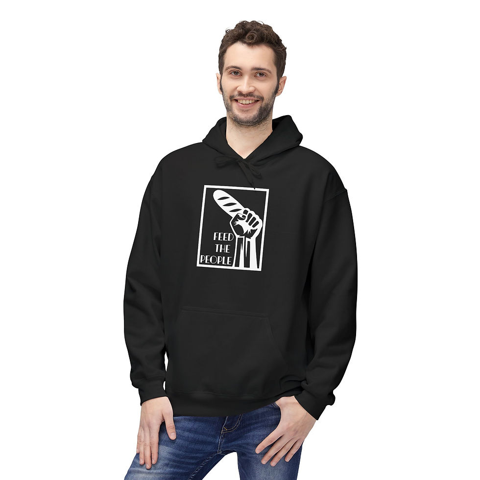 Thumbnail: Feed The People Graphic - Unisex Midweight Softstyle Fleece Hoodie