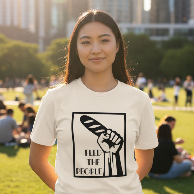 Thumbnail: Feed The People Graphic - Unisex Organic T-Shirt