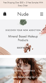 Mode & skønhed hjemmesideskabeloner – Makeup-butik