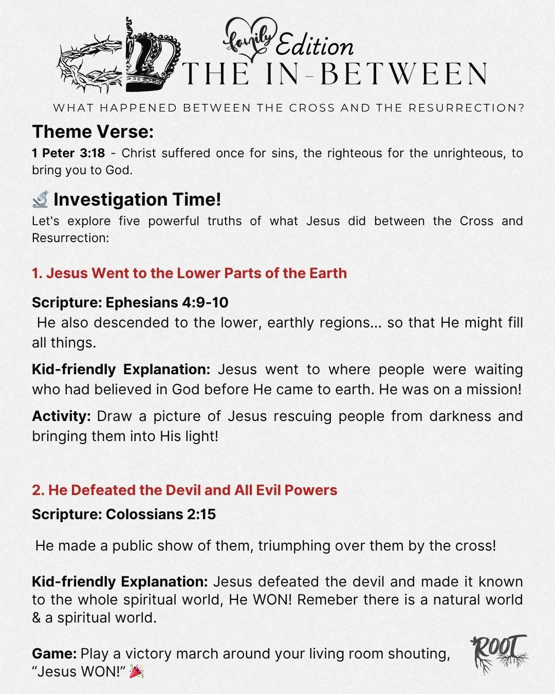 🔥 The In-Between - Easter Family Activity & Discussion