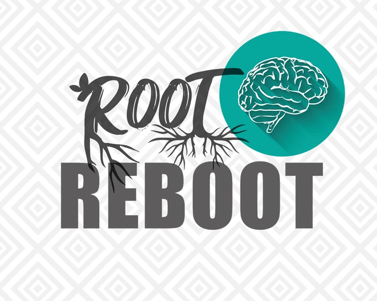 root reboot logo design graphic