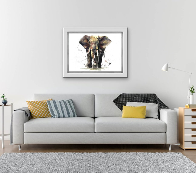 elephant small framed.jpeg