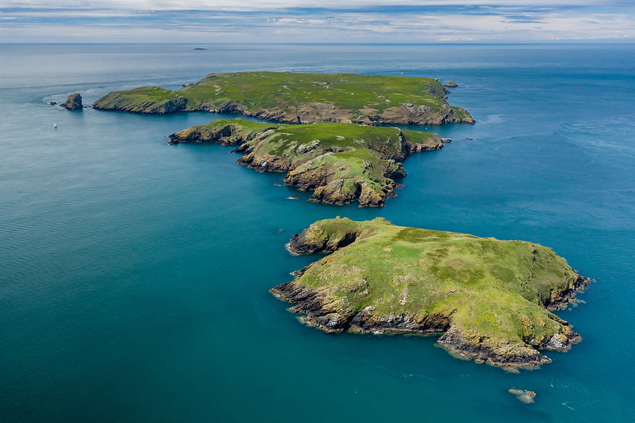 Aerial view of Skomer Island off the West Wales coast, UK.jpg