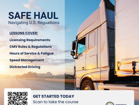 Safe Haul: Free Online Training for CMV Drivers