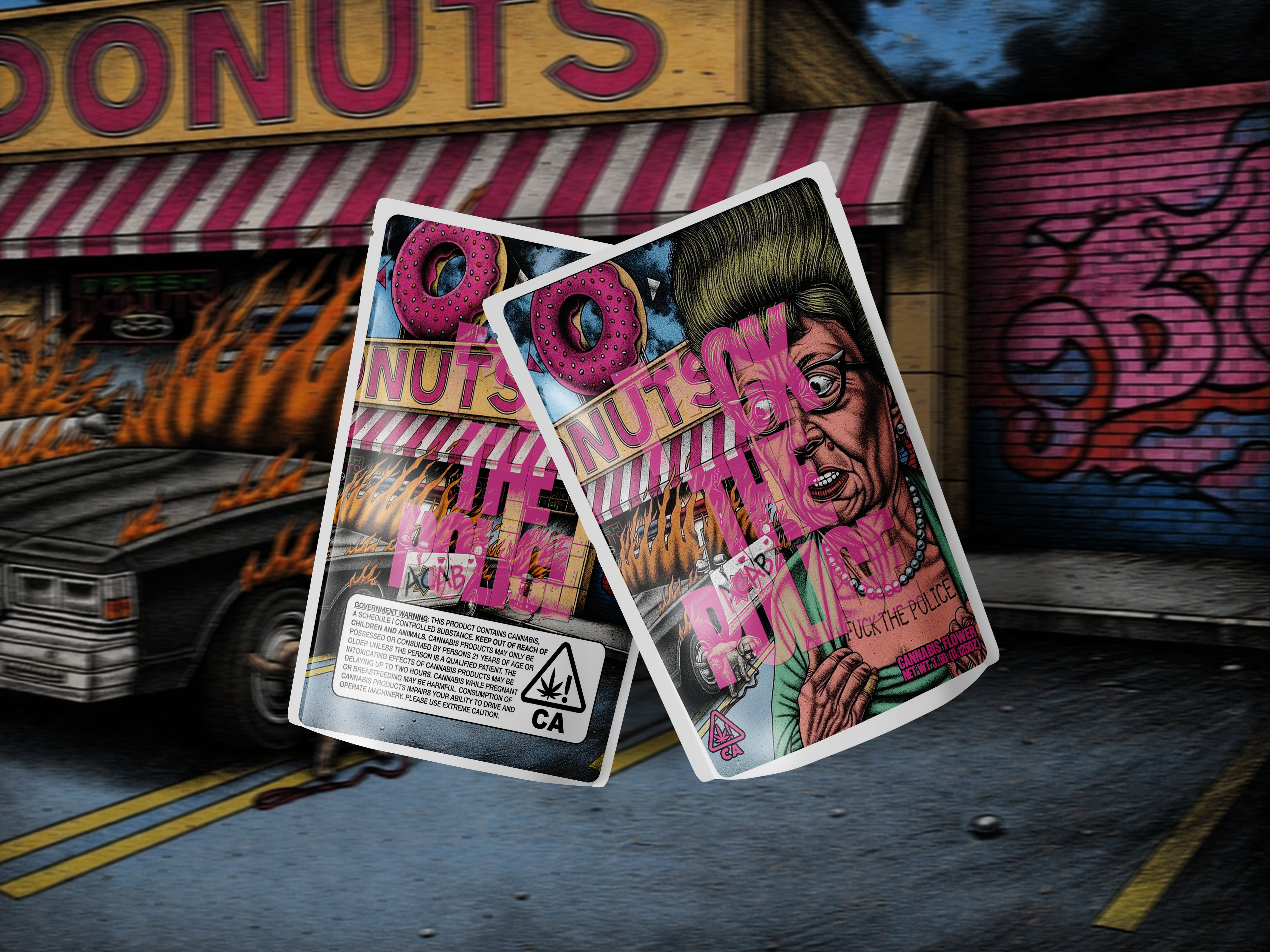 Fck The Police Mylar Bag