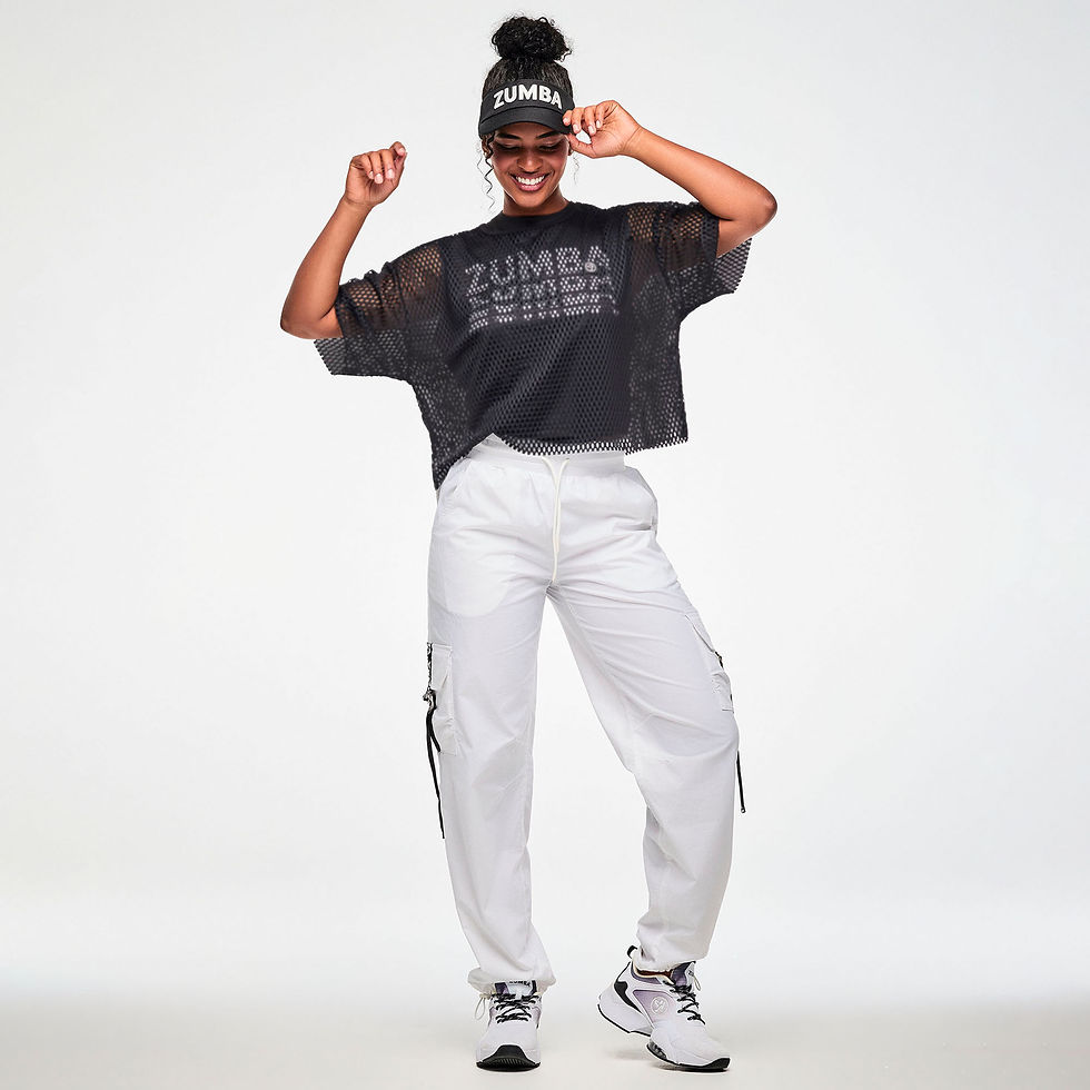Thumbnail: Zumba Basic Mesh Crop Top