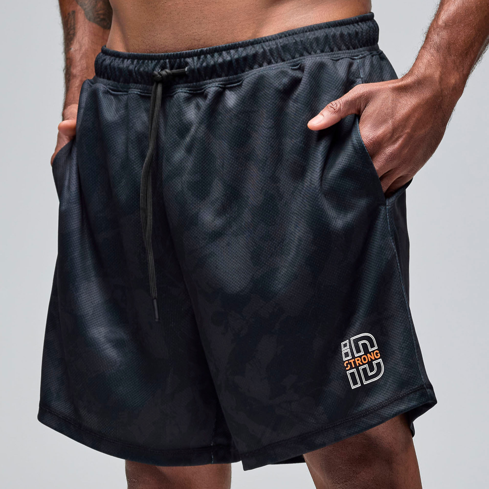 STRONG iD Men's Shorts - Black/Gray