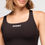 Thumbnail: Zumba Explore Square Neck Tank Bra - Bold Black