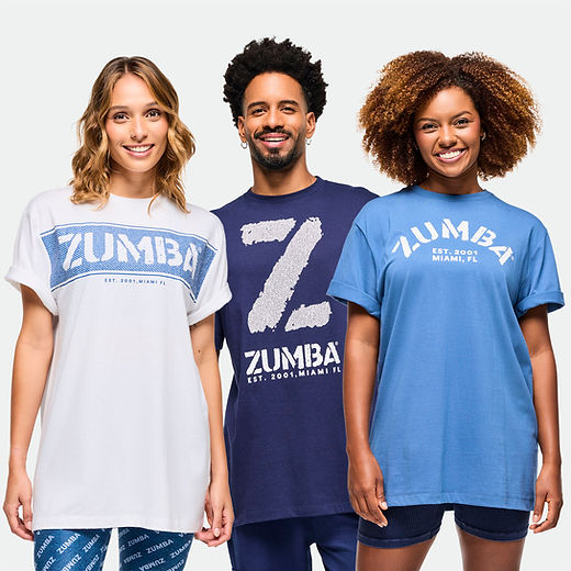 国内発送【Zumbaズンバ 】Blue Jean Tees 12PK 12PK(2025.7新作) Blue Jean Tees 12PK | Z Fit Dance Fitness