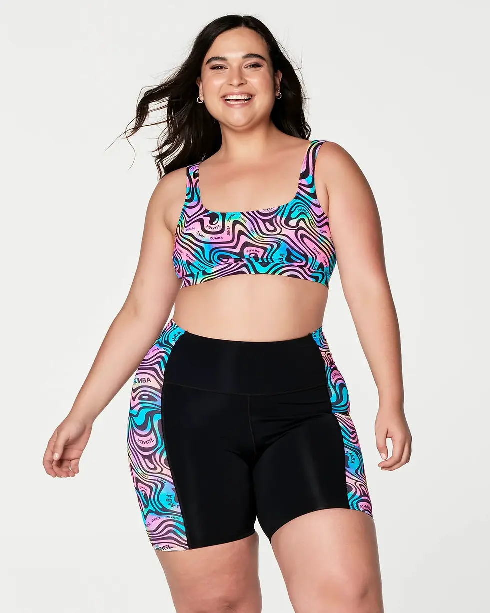 Thumbnail: Zumba Printed Swim Bra