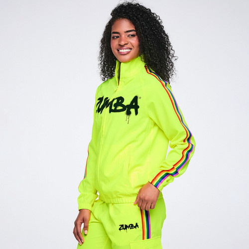 Pride Mock Neck Woven Jacket | Z Fit Dance Fitness