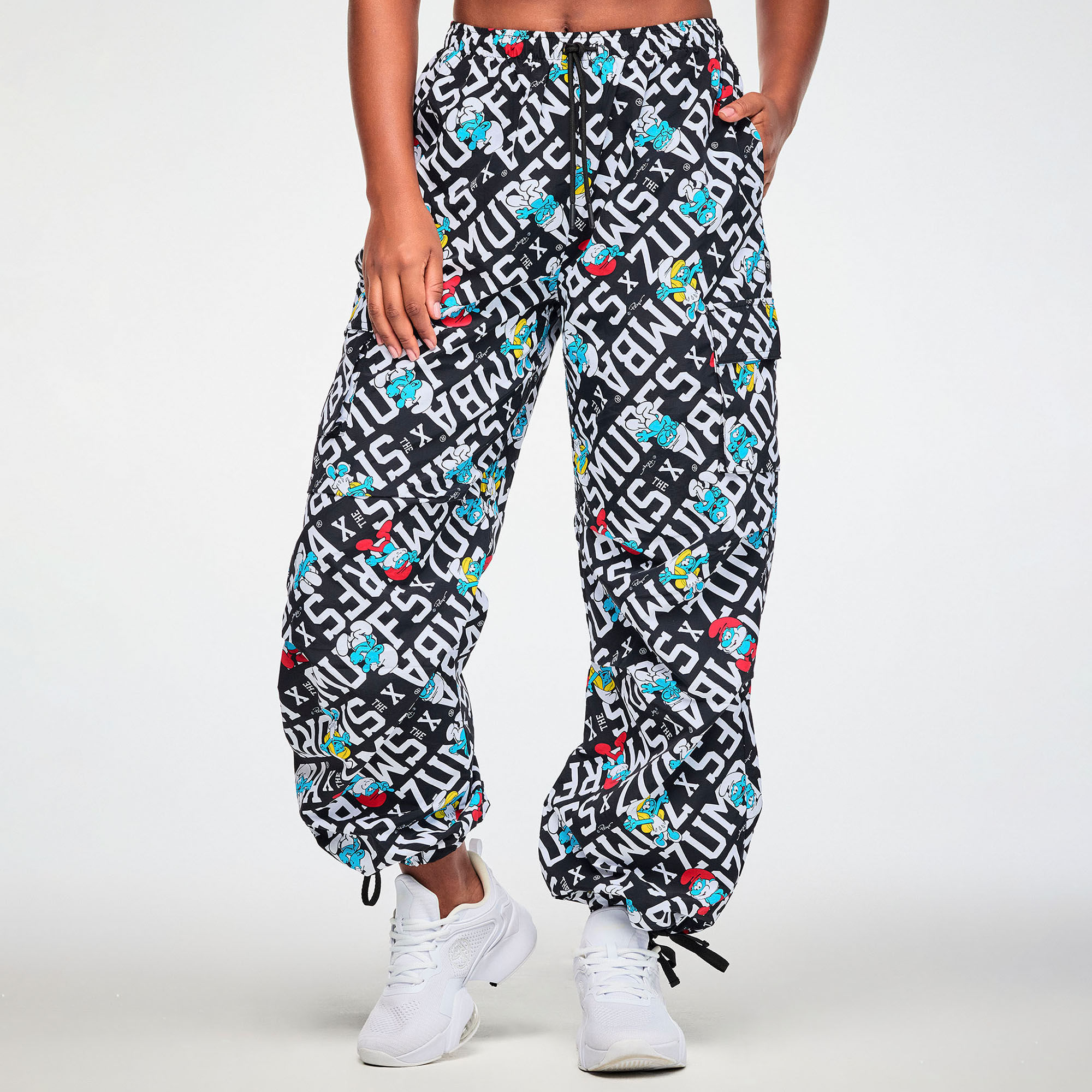 Zumba X The Smurfs Woven Oversized Cargo Pants