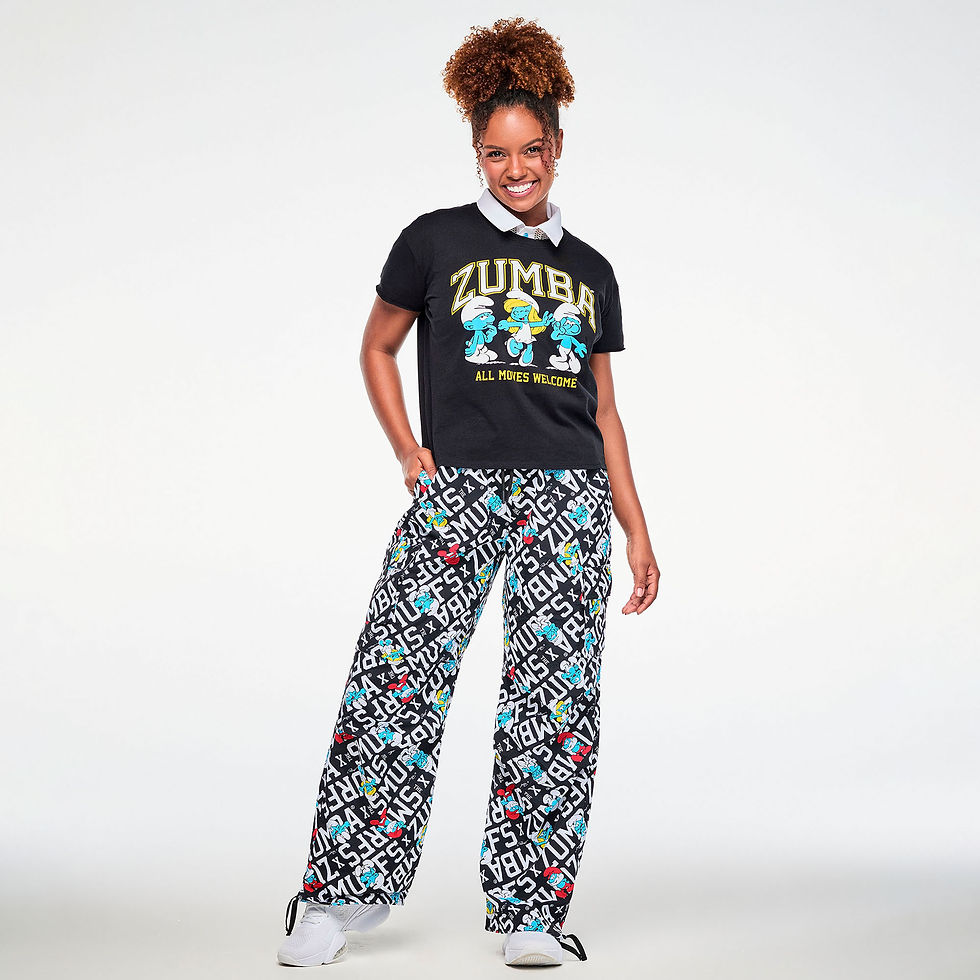 縮圖：Zumba X The Smurfs Top With Round Hem