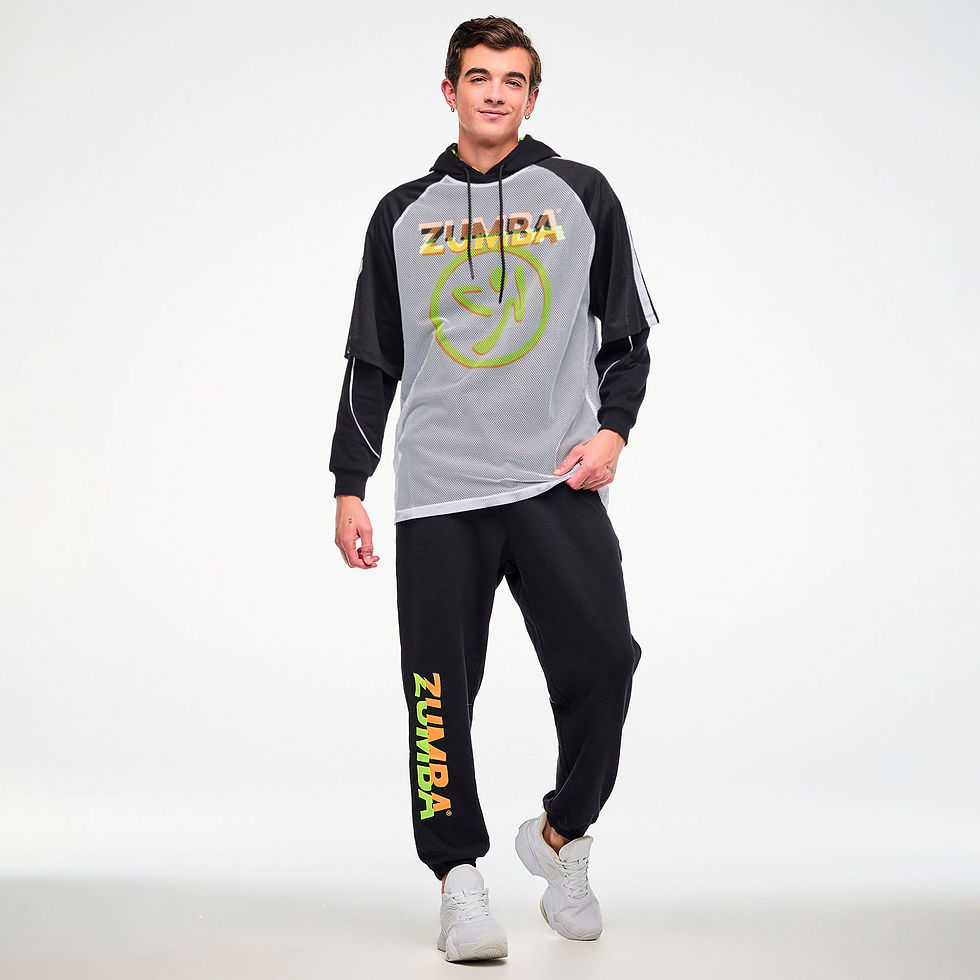 Thumbnail: Electric Feel Oversized Mesh Raglan Top