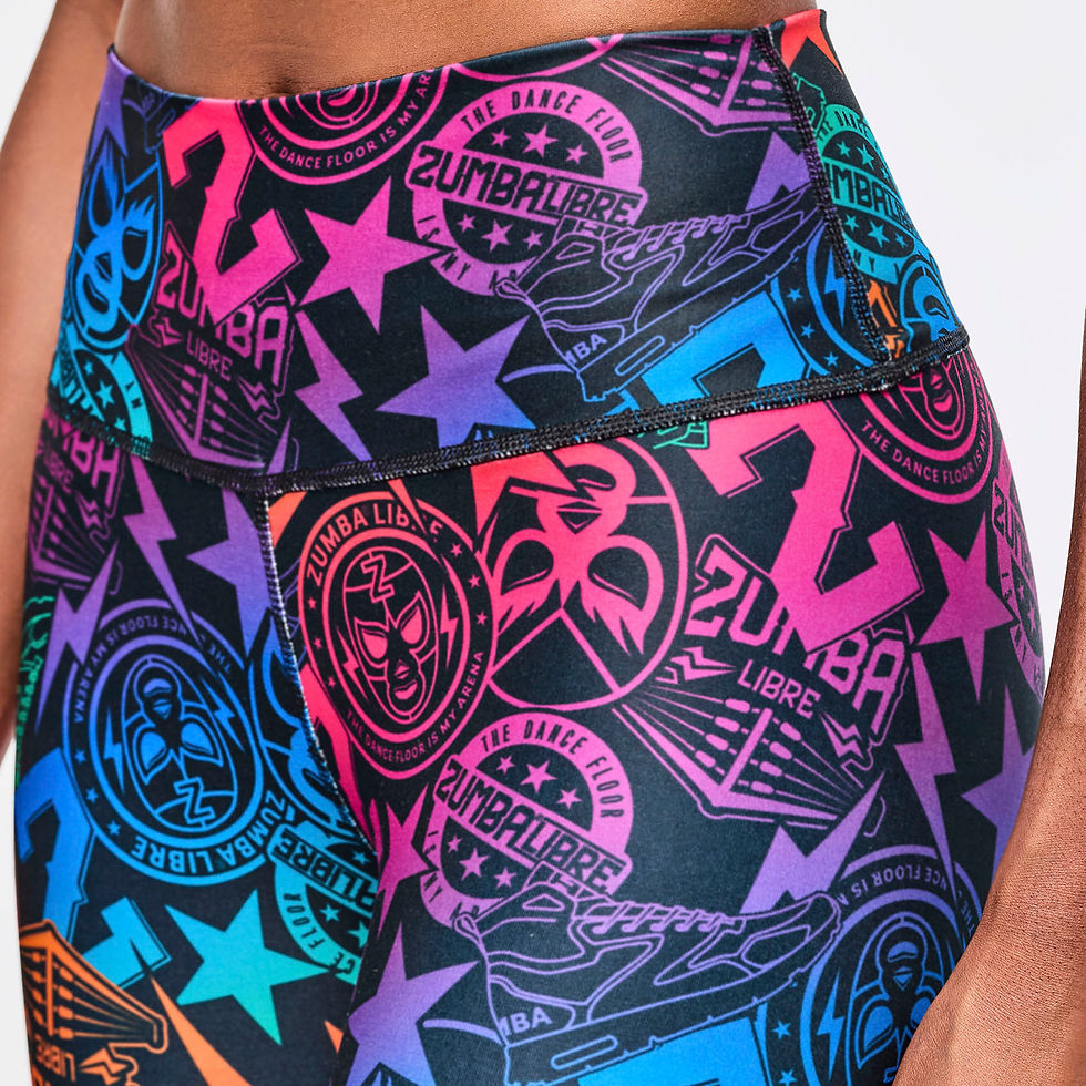 Thumbnail: Zumba Libre High Waisted Ankle Legging With Lace Up Details