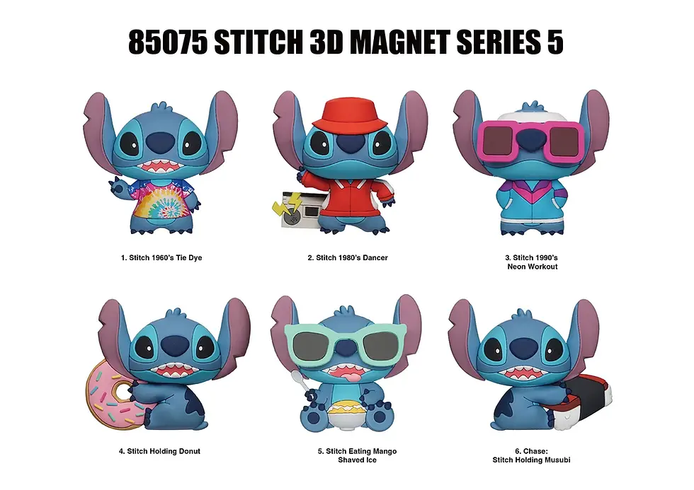 Miniature : STITCH - Serie 5 - 3D Foam Magnets in blind bags