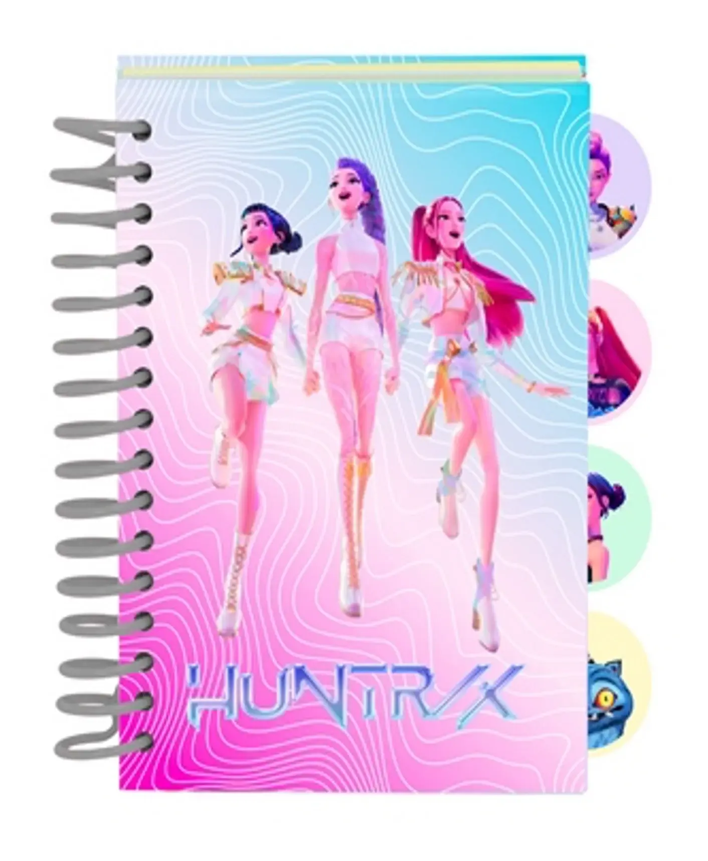 K-POP DEMON HUNTERS - Notebook A6 avec 4 Separateurs