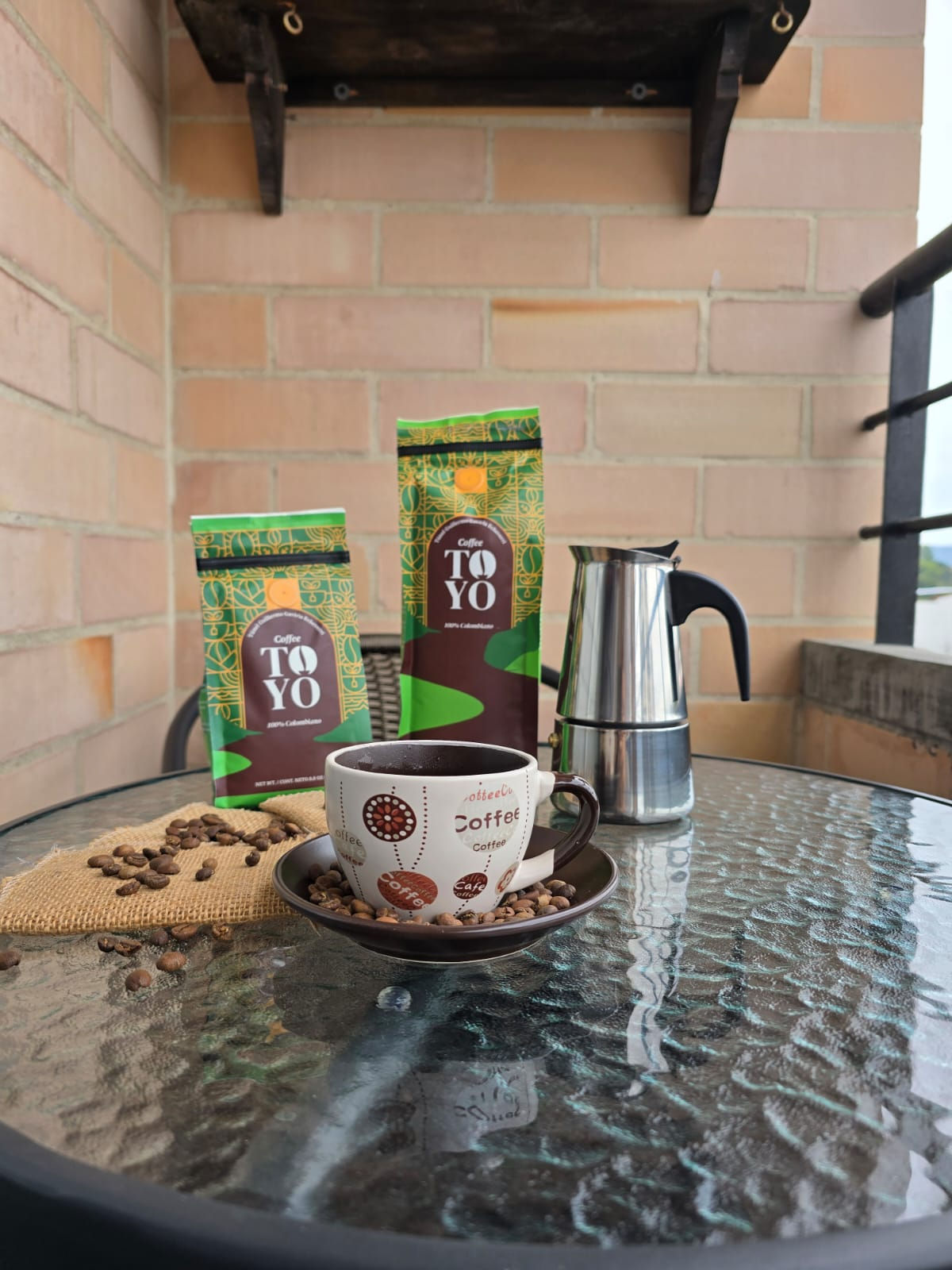 Cafetera Italiana TOYO en acero inoxidable