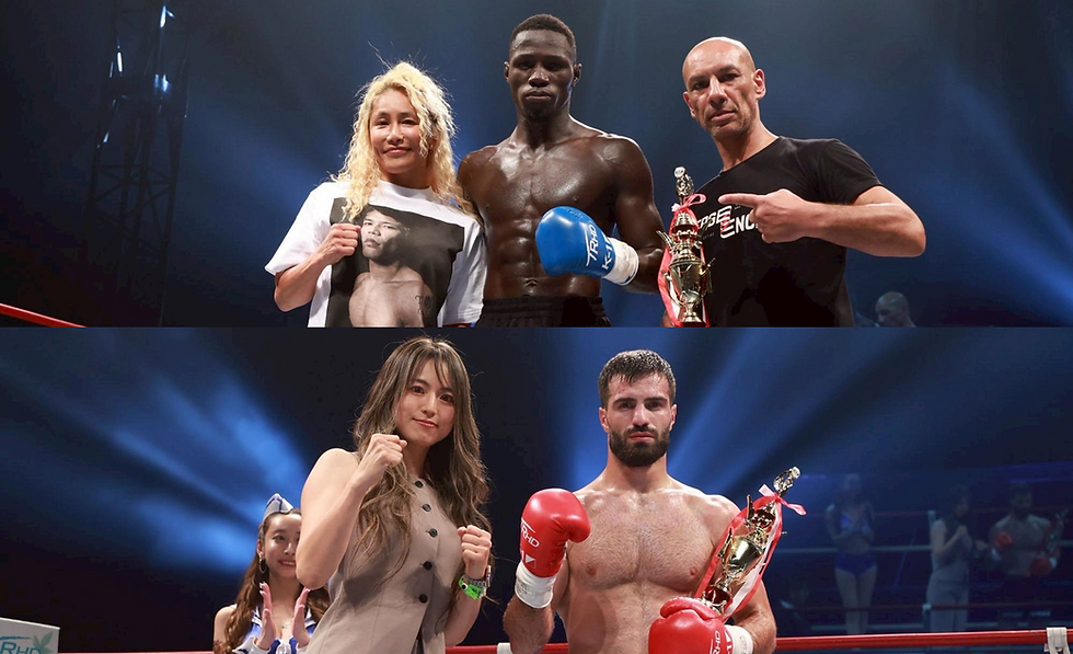 山本美憂、岡部友がK-1 WORLD MAX 2025のプレゼンターとしてリングに登場!9月7日(日)代々木第二体育館