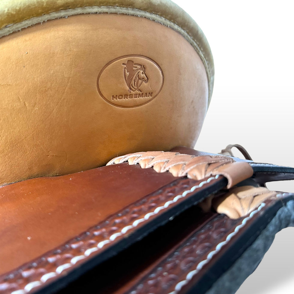 Thumbnail: Horseman Signature Roping Saddle - Rawhide finishes
