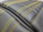 Thumbnail: Harley Davidson Street Glide Road Glide Rockford motorcycle seat upholstery, yellow closeup