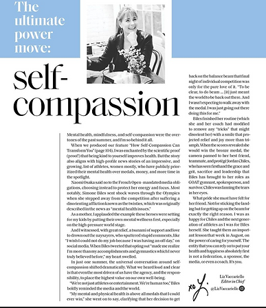 Shape magazine's Editor's Letter by Liz Vaccariello