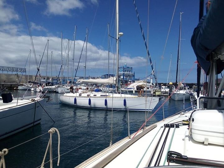 This Dufour is for sale in Marina del Su
