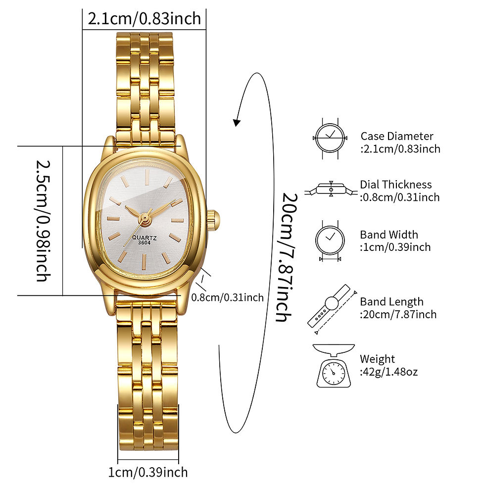 Miniatura: Luxury Oval Dial Women's Quartz Watch with Alloy Band