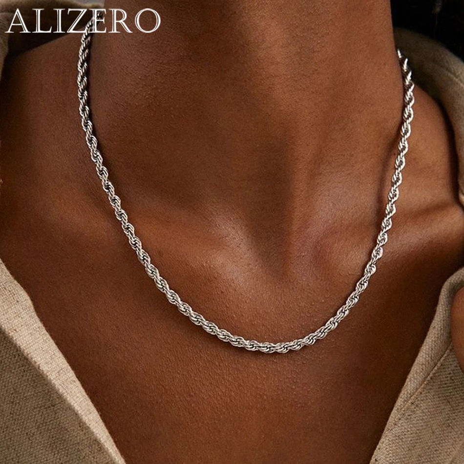 Aurora Sterling Silver Rope Chain