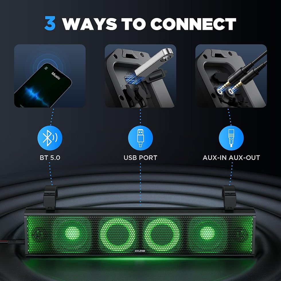 Thumbnail: Ehaho UTV Sound Bar Speaker