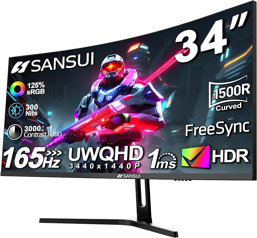 Thumbnail: 34" SANSUI Gaming Monitor 165 Hz