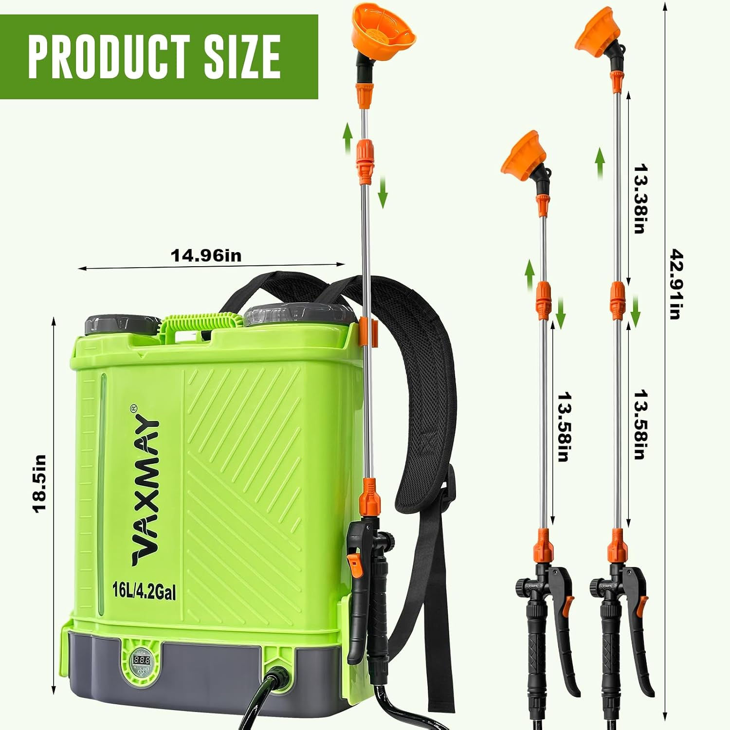 VAXMAYBattery Powered Backpack Sprayer