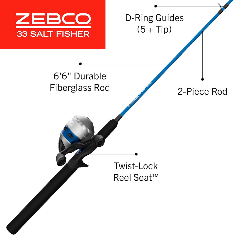 Thumbnail: Zebco Spinning Combo Fishing Rod and Reel