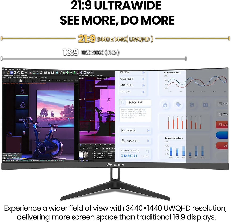 Thumbnail: CRUA Ultrawide Curved Monitor