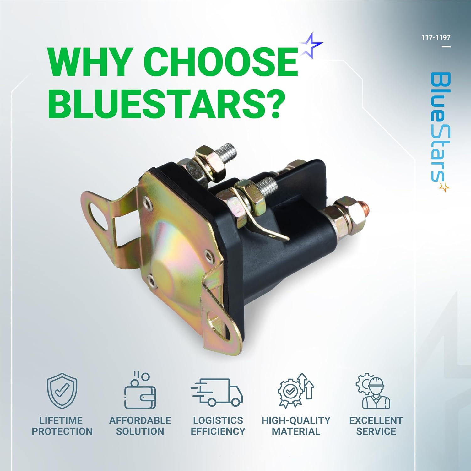 BlueStars 12V Starter Solenoid-3999G6