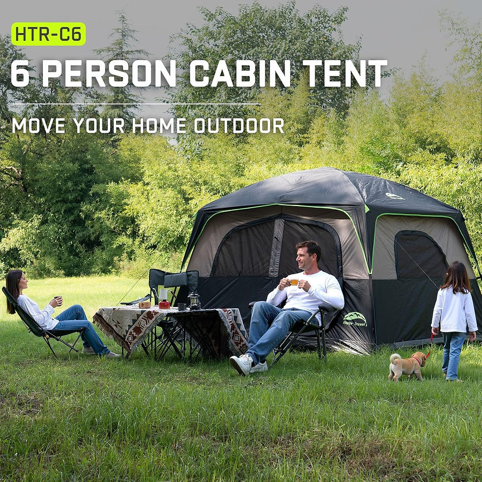 Thumbnail: HAPPY TRAVEL 6-Person Camping Tent