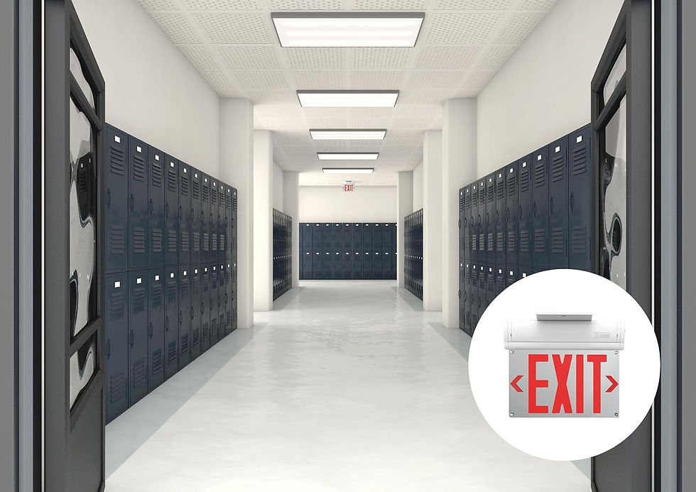 Thumbnail: Lithonia Lighting Edge-lit LED Exit Sign-1085Z6