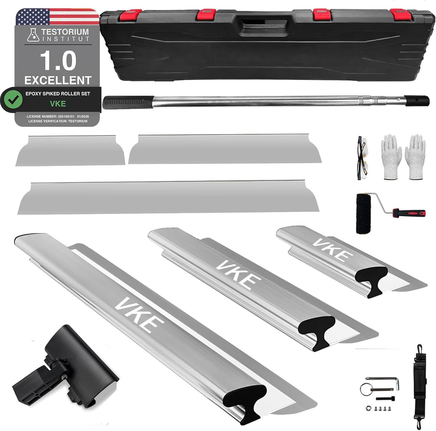 VKE Drywall Skimming Blade with Extension Handle
